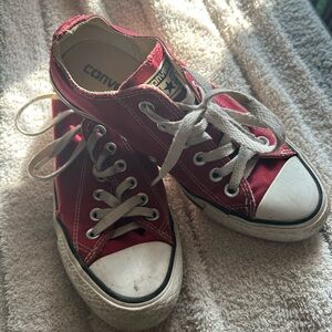 Converse Red and White Sneakers